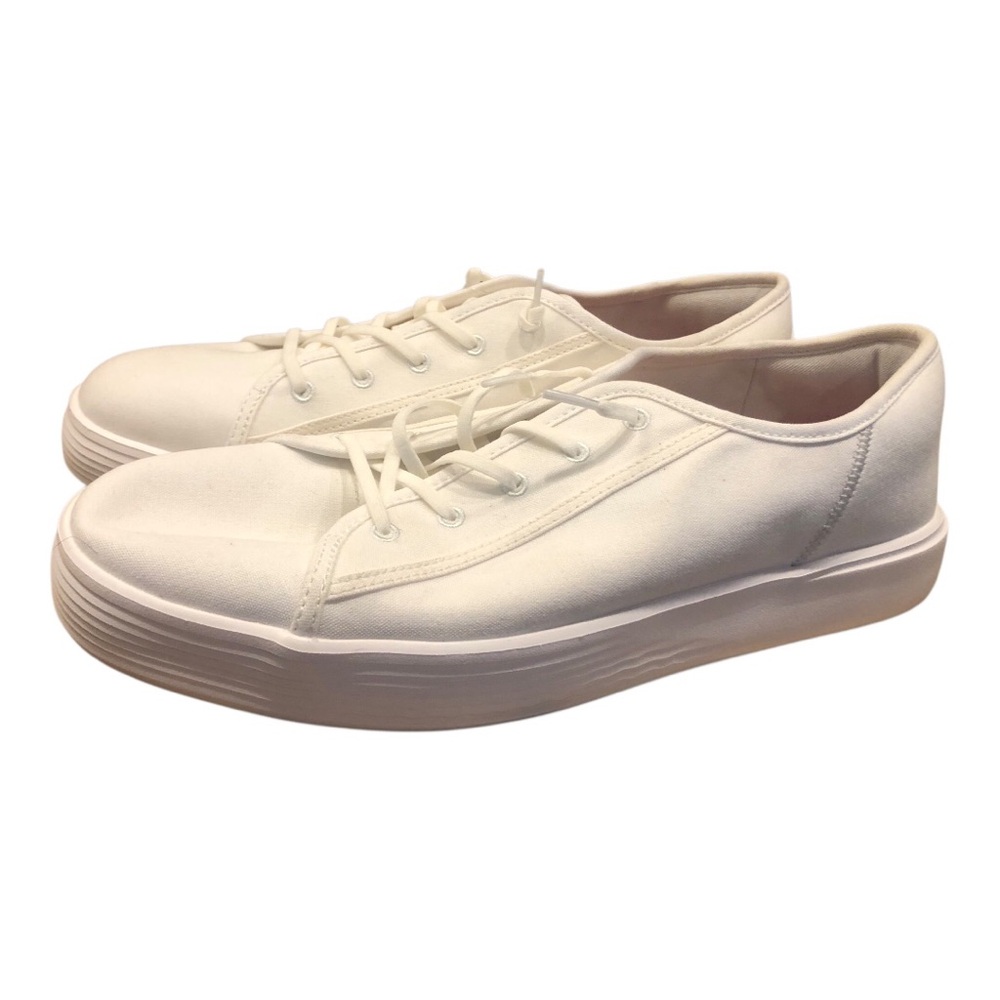 New! Hey Dude Men's Cody M Canvas White Shoes Size 12